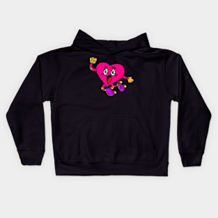 Love you pictures as a gift for Valentine's Day Kids Hoodie